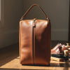 Andalusia Leather Shoe Bag - Tan ( WB - 118 - D ) - Aaron Leather Goods