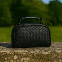 Atria Upcycled Leather Toiletry Bag