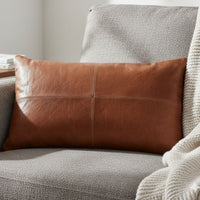 Arizona Leather Pillow Cover - Brown