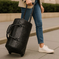 Atria  Upcycled Leather Trolley Bag ( TR-12 )