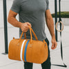 Luxura Leather Duffle Bag - Tan - Aaron Leather Goods
