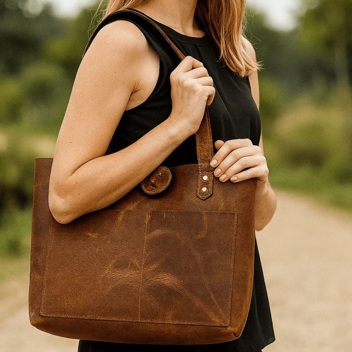 Melilla Travel Tote Bag – Caramel Brown
