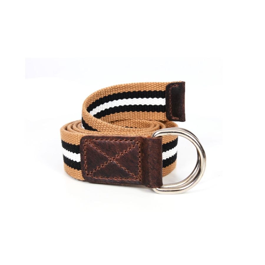 1pc Canvas Belt Casual Belt Leather Belt With Metal Buckle Gift For Men