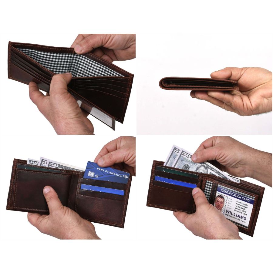 Leaderachi Full Grain Genuine Leather Wallet,Keyring,Pen&Belt Combo Set  (WKPB-29903BK) – Leaderachi