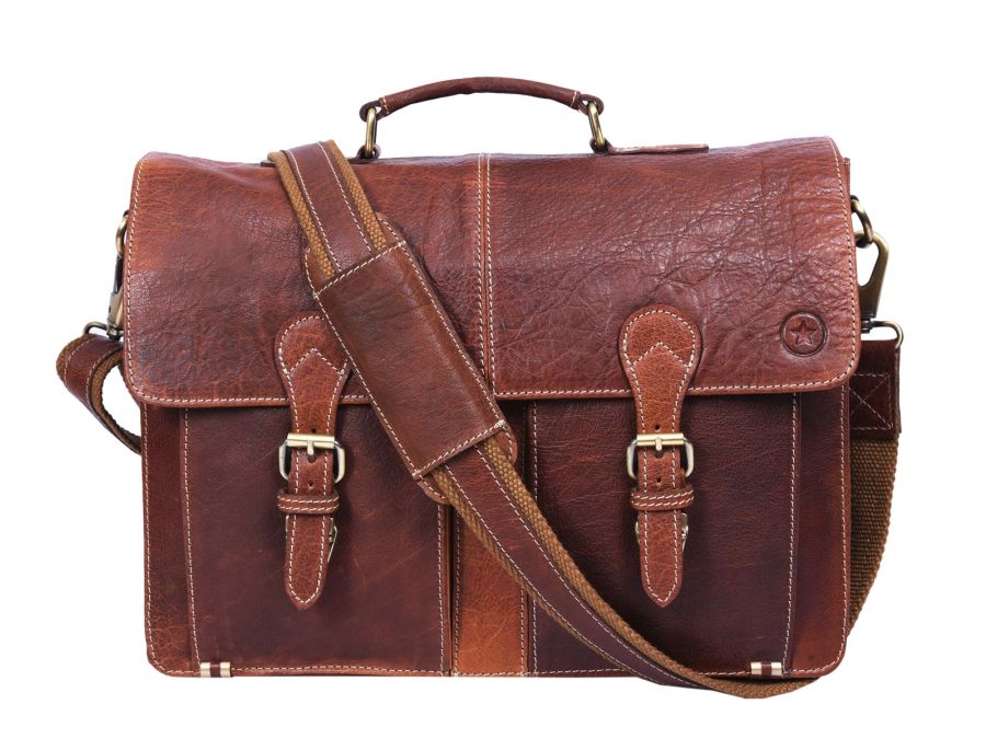 Vanguard Executive Leather Laptop Bag Premium Office Bag for Men