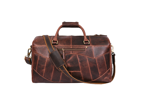 Marbella Leather Travel Bag - Walnut Brown