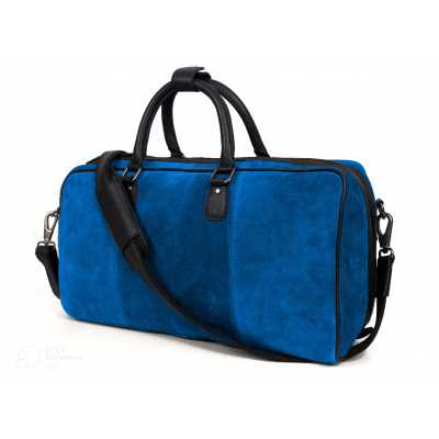 Men Plain leather travel bag, Size: 14x16